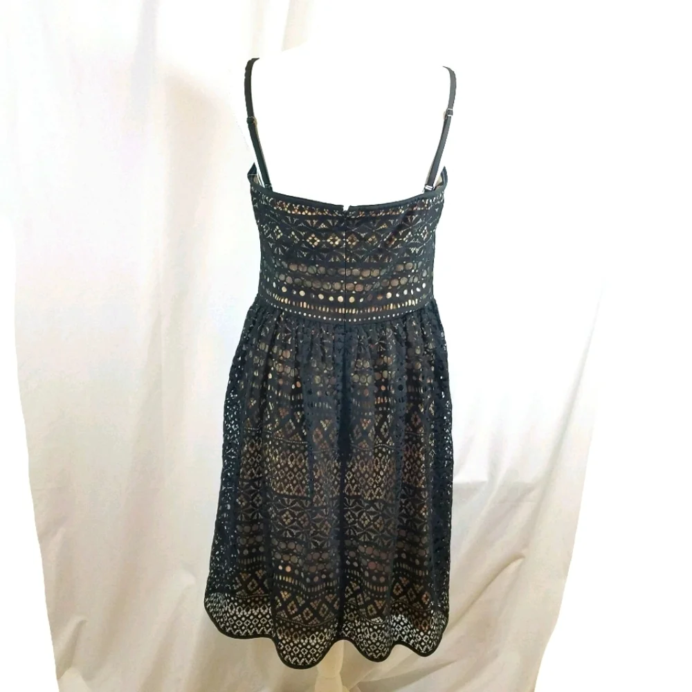 Jessica Simpson Black and Tan Dress 12 NWT